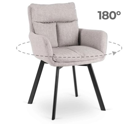 Обеденный стул поворотный Mebel Elit CORTADO Серый