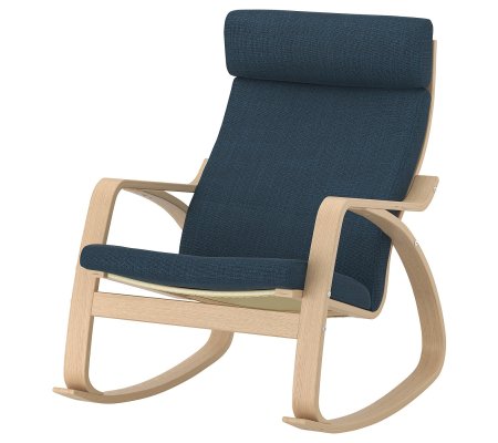 IKEA Кресло-качалка POANG Темно-синий (ИКЕА ПОАНГ)