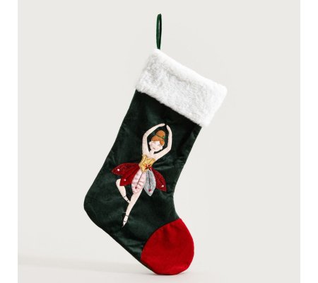 Різдвяна шкарпетка для подарунків Homla GEILL Welur Різнокольоровий