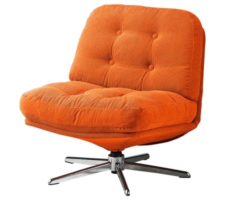IKEA Кресло мягкое поворотное DYVLINGE Оранжевый (ИКЕА ДИВЛИНГЕ)