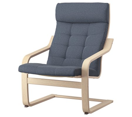 IKEA Кресло-качалка POANG Синий (ИКЕА ПОАНГ)