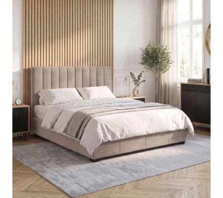 Кровать Mebel Elit MARI Welur 140x200 см Кремовый