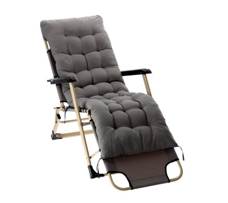 Складаний шезлонг Garden Line LEZ6889 Сірий