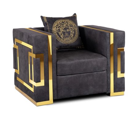 Кресло мягкое Mebel Elit PALLAZO 1S Черный