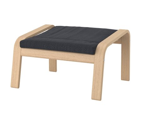 IKEA Підставка для ніг POANG Антрацит (ИКЕА ПОАНГ)