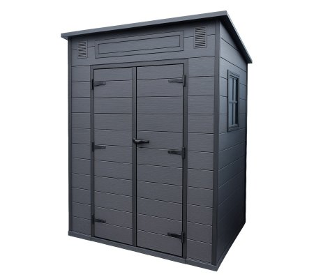 Садовий будиночок Garden Line CRAFTEN 181x130x200 см Чорний