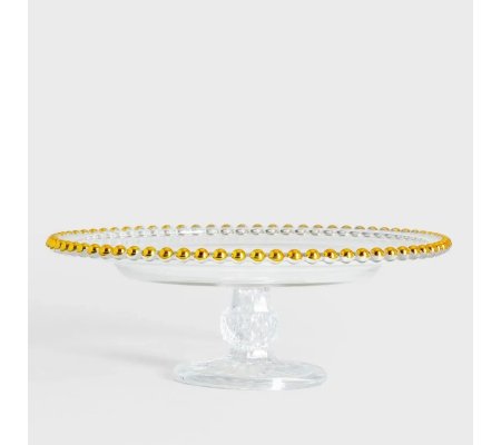 Тортовница Homla GOLDEN BALLS 26 см Прозрачный