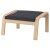 IKEA Кресло-качалка с подставкой POANG Темно-серый (ИКЕА ПОАНГ) 69484255 фото - 2
