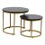 Комплект журнальних столів Kontrast SK110MCZ Marmur 2 шт Чорний - 2 Комплект журнальних столів Kontrast SK110MCZ Marmur 2 шт Чорний 6.06.14720 фото - 2