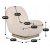 Кресло мягкое поворотное Mebel Elit SONNY Boucle Кремовый ME.SONNY/KR/ZL/TB/FW фото - 10