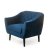 IKEA Кресло Pooffe Mariette Velvet 1 | Синий pooffemariette/bluvel86 фото - 3