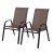 Комплект садових стільців Garden Line TIH1649 2 шт Коричневий TIH1649