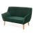 Диван Signal Nordic 2 Velvet | Зеленый (Bluvel 78) NORDIC2V78-P фото - 4