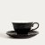 Чашка з блюдцем Homla BARIK 150 мл Чорний 241361 фото - 2