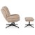 Кресло мягкое поворотное с подставкой Mebel Elit FREMONT Бежевый ME.FREMONT/BZ/CZ/T/FW фото - 6
