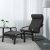 IKEA Крісло-качалка з підставкою POANG Темно-сірий (ИКЕА ПОАНГ) 79484245 фото - 7