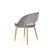 Обеденный стул Halmar Marino Monolith Светло-серый V-PL-N-MARINO-D.MIODOWY-MONOLITH85 фото - 3