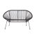 Садова лава Homla ACAPULCO Чорний - 2 Садова лава Homla ACAPULCO Чорний 230432 фото - 2