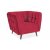 Кресло мягкое Signal Castello 1 Velvet Бордовый CASTELLO1V59