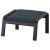IKEA Крісло-качалка з підставкою POANG Темно-синій (ИКЕА ПОАНГ) 29484281 фото - 5