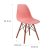 Обеденный стул Meven CAVO DHF Персиковый - 3 Обеденный стул Meven CAVO DHF Персиковый MV-130-DDP-BRZ-CAVODHF фото - 3