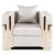 Кресло мягкое Mebel Elit PALLAZO 1S Welur Кремовый ME.PALLAZO1S/KR/ZL/V/FW фото - 2