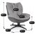 Крісло м'яке поворотне з підставкою Mebel Elit FREMONT 2 Сірий ME.FREMONT/P/T/P/E/CZ/FW фото - 8