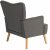 Кресло мягкое Mebel Elit BUNNY Темно-серый ME.BUNNY/CP/DK/T/FW фото - 5