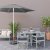 IKEA Садовый зонт с основой HOGON 270 см Серый (ИКЕА ХОГОН) 69476806 фото - 10