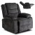 Кресло мягкое раскладное с реклайнером Mebel Elit ARTURO Welur Черный ME.ARTURO/CZ/V/FW
