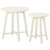 IKEA Комплект журнальных столов KRAGSTA 2 шт Белый (ИКЕА КРАГСТА) 20299829