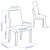 IKEA Обідній стілець BERGMUND Світло-сірий (ИКЕА БЕРГМУНД) 09387733 фото - 7