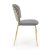 Обідній стілець Halmar K499 Попелястий V-CH-K/499-KR-POPIELATY фото - 4