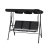 Садовые качели Garden Line 170x110x153 см Черный Садовые качели Garden Line 170x110x153 см Черный KRE3118