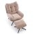 Кресло мягкое поворотное с подставкой Halmar PESTO Бежевый V-CH-PESTO-FOT-BEŻOWY фото - 4