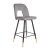 Барный стул Homla NELLY Welur Серый 215843