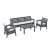 Комплект садовой мебели Garden Line SANTANA BIG Антрацит KAS0867/3