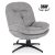 Кресло мягкое поворотное Mebel Elit MESA Серый ME.MESA/P/CZ/T/FW