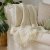 IKEA Плед DYTAG 130х170 см Кремовий (ИКЕА ДИТАГИ) 20542105 фото - 4