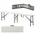 Складная туристическая скамья Garden Line ZUM4758 Белый ZUM4758