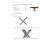 Обеденный стол Signal CROSS 150 Дуб CROSSLDC150 фото - 3