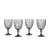 Набор бокалов для вина Homla LUNO 340 мл 4 шт Графит 239820