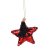Елочная игрушка Duka Sequin Gwiazda 8 см | Красный / Черный 2220972