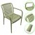 Садовий стілець Kontrast KP104 Зелений 5.90.21146 фото - 2