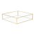 Декоративна таця Homla GRAZIA 18x18x4 см | Золотий / Прозорий 163143