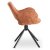 Обеденный стул поворотный Mebel Elit FLAV Boucle Рыжий ME.FLAV/RD/CZ/TB/K фото - 3