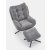 Кресло мягкое поворотное с подставкой Halmar PESTO Пепельный V-CH-PESTO-FOT-POPIELATY фото - 3