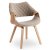 Обідній стілець Mebel Elit LUISE Welur Бежевий ME.LUISE/BZ/DZ/V/DG/K