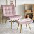 Кресло мягкое с подставкой Homla VINNIS Welur Розовый - 10 Кресло мягкое с подставкой Homla VINNIS Welur Розовый 216132 фото - 10