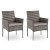 Комплект садових крісел Mebel Elit CORTO 2 шт Сірий ME.CORTO/P/RT/OGR/ZES